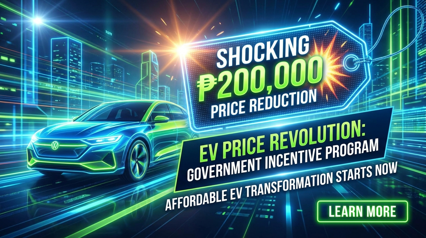 Philippines Launches ₱60-Billion Electric Vehicle Incentive Program to Lower EV Prices by Up to ₱200,000